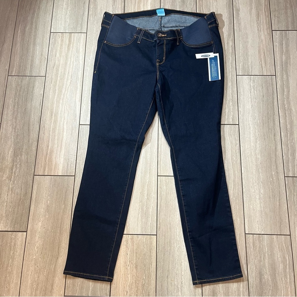 Old Navy Womens Dark Wash Maternity Skinny Jeans Size 16 Brand New New With Tags